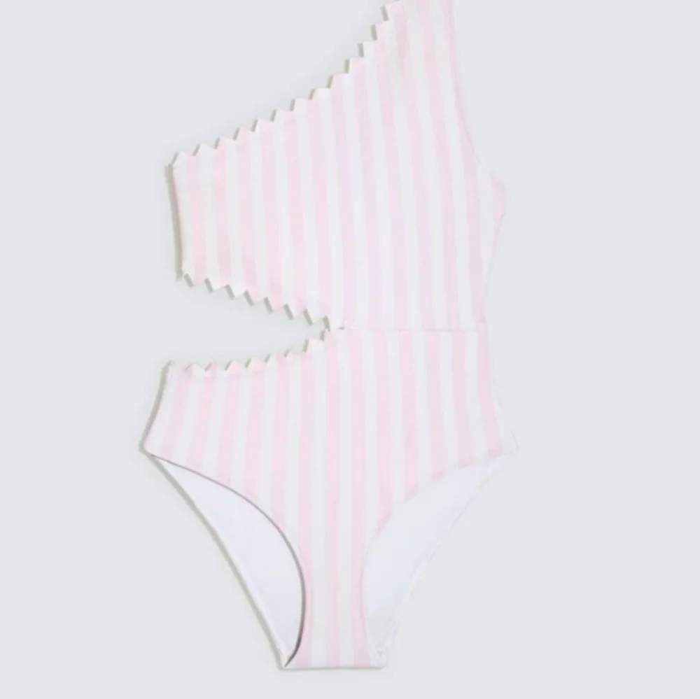 New With Tag Onia Betty Macro Stripe Cradle Pink One Piece Swimsuit NWT XS